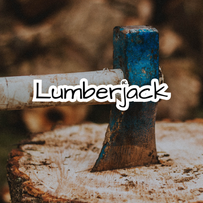 Lumberjack Scented Candle -Spiced Red Oak - Masculine - Tonka - Mahogany