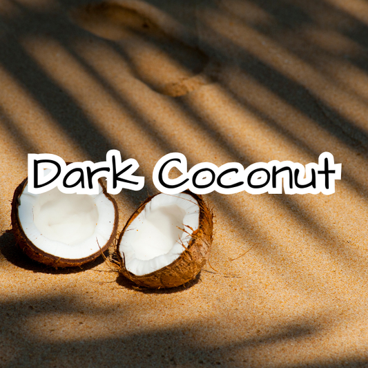 Dark Coconut Scented Candle - Mahogany - Creamy Coconut - White Musk