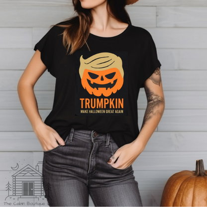 Trumpkin MAGA Halloween Black T-Shirt