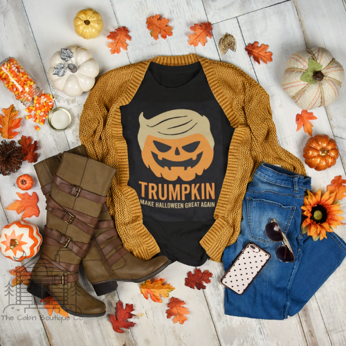 Trumpkin MAGA Halloween Black T-Shirt