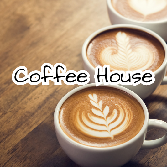 Coffee House Scented Candle - Coffee Bean - Cinnamon - Vanilla Cream - Coffee Lover