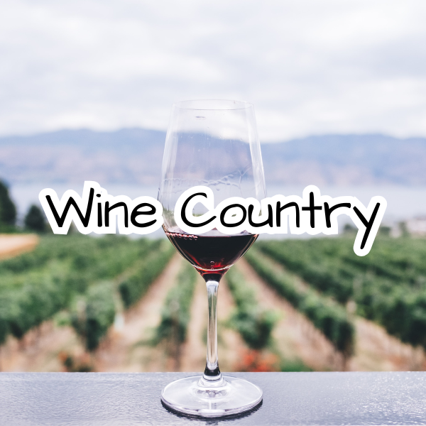 Wine Country Scented Candle -  Wine Lover - Vineyard - Wine Trails - Winery