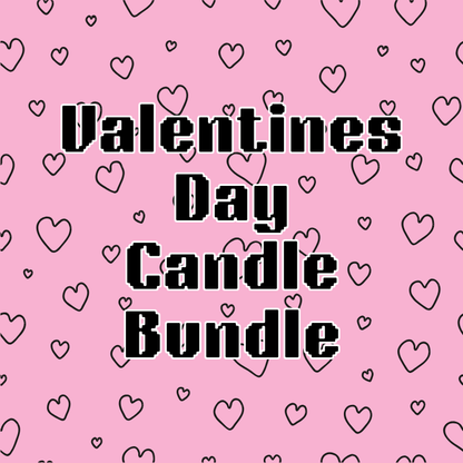 Valentines Day Candle Bundle! 3 - 16oz Mason Jar Candles!