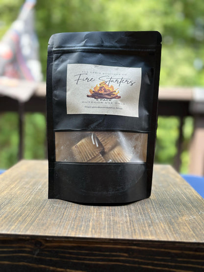 Fire Starters 6 Pack - Camping - Bonfires - Outdoor Use - Eco Friendly