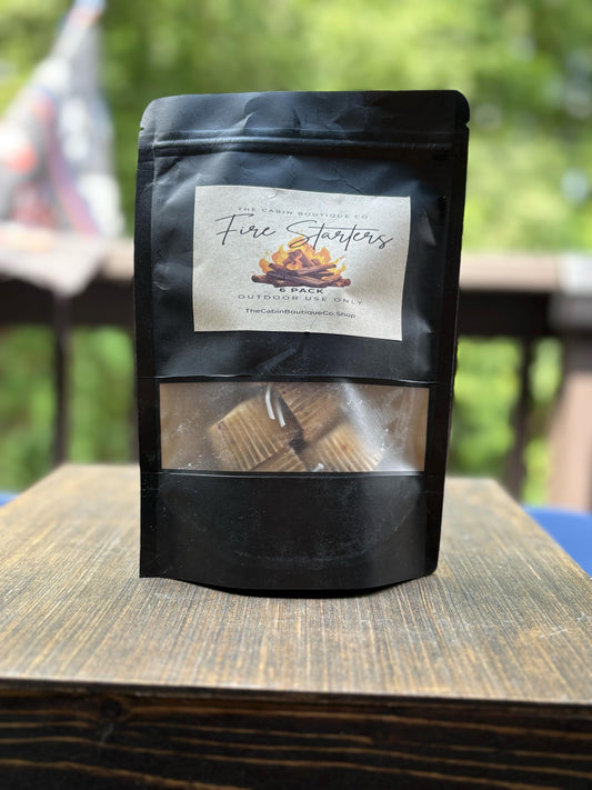 Fire Starters 6 Pack - Camping - Bonfires - Outdoor Use - Eco Friendly