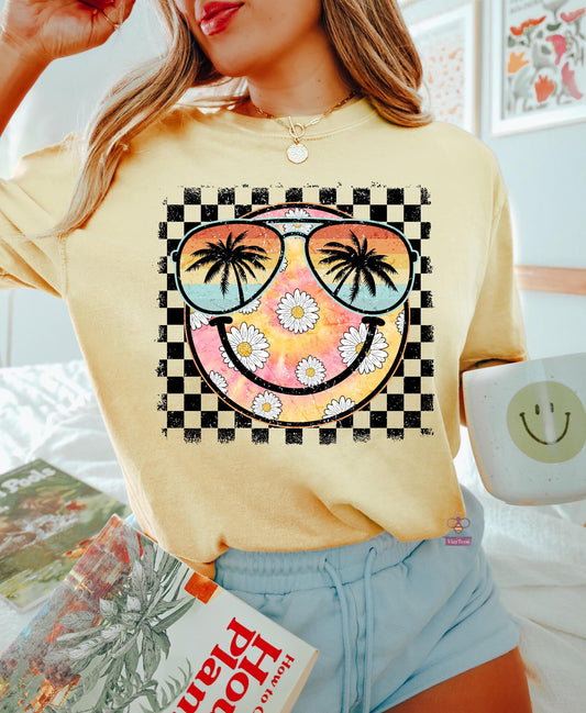 Summer Shades Yellow T-Shirt - 90's Vibe - Fun -