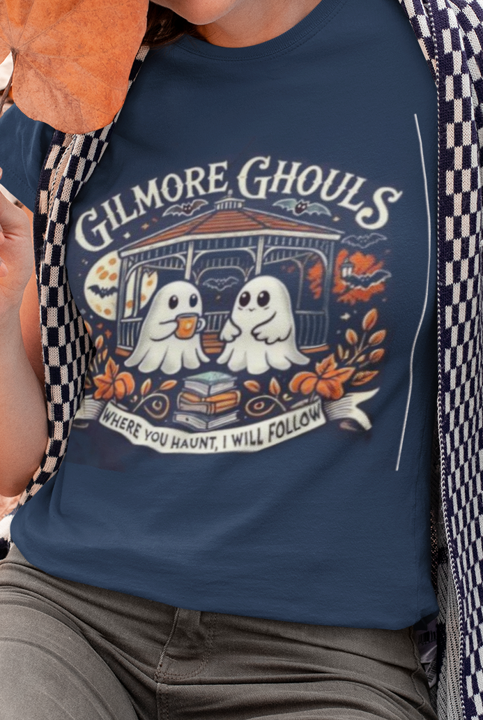 Gilmore Ghouls Navy T-Shirt - Gilmore Girls - Fall T-Shirt - Stars Hallow